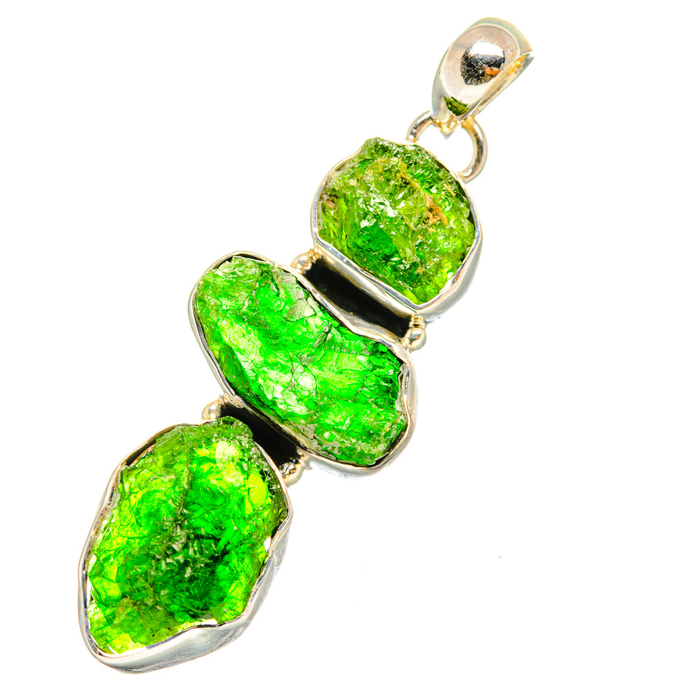 Chrome Diopside Pendants handcrafted by Ana Silver Co - PD7579