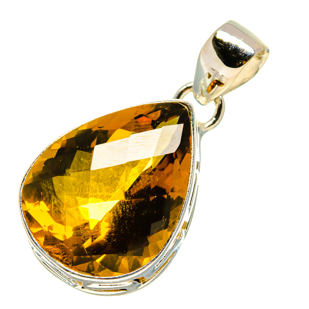Olive Quartz Pendants handcrafted by Ana Silver Co - PD757956