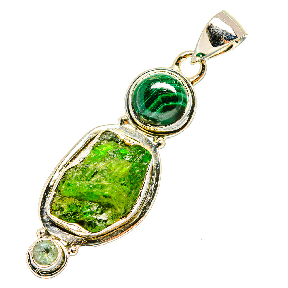 Chrome Diopside Pendants handcrafted by Ana Silver Co - PD7580