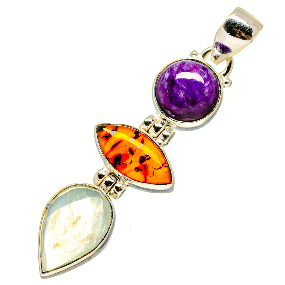Prehnite Pendants handcrafted by Ana Silver Co - PD758017