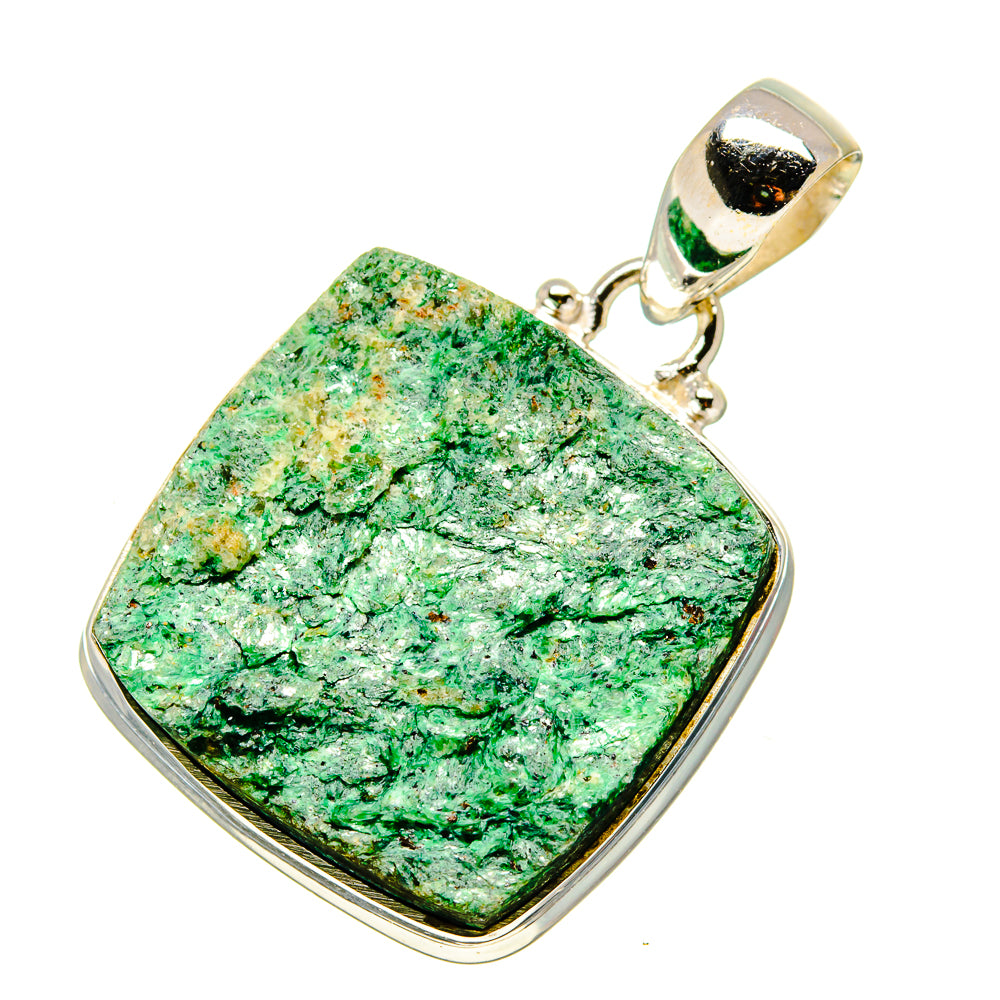 Green Fuchsite Pendants handcrafted by Ana Silver Co - PD758042