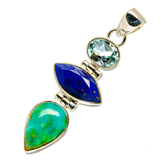 Chrysocolla Pendants handcrafted by Ana Silver Co - PD758085