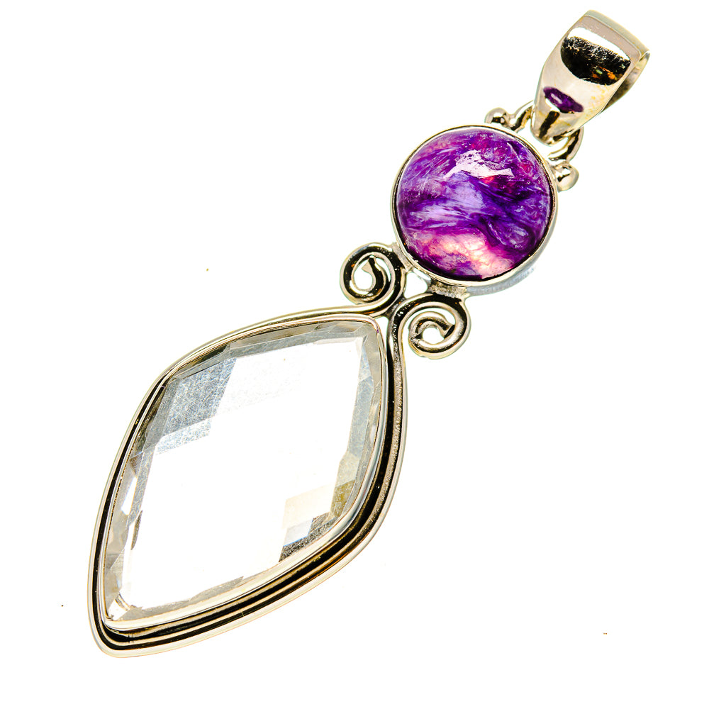 White Quartz Pendants handcrafted by Ana Silver Co - PD758150