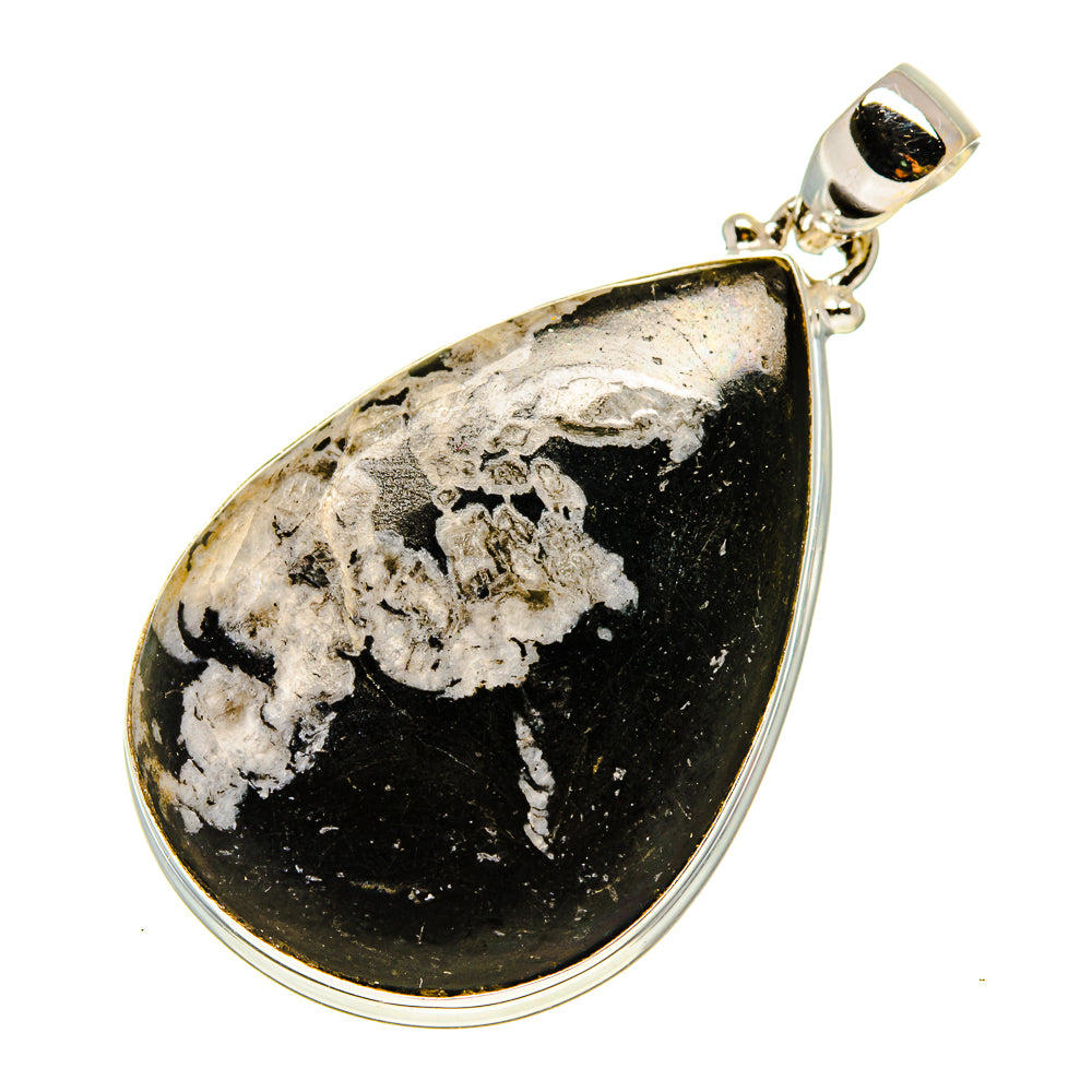 Chrysanthemum Stone Pendants handcrafted by Ana Silver Co - PD758156