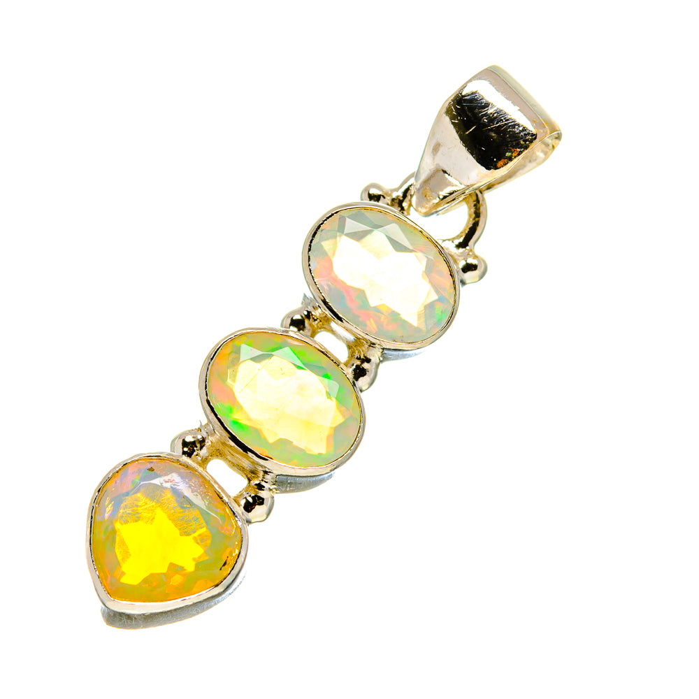 Ethiopian Opal Pendants handcrafted by Ana Silver Co - PD758196