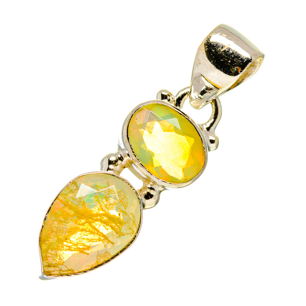 Ethiopian Opal Pendants handcrafted by Ana Silver Co - PD758226