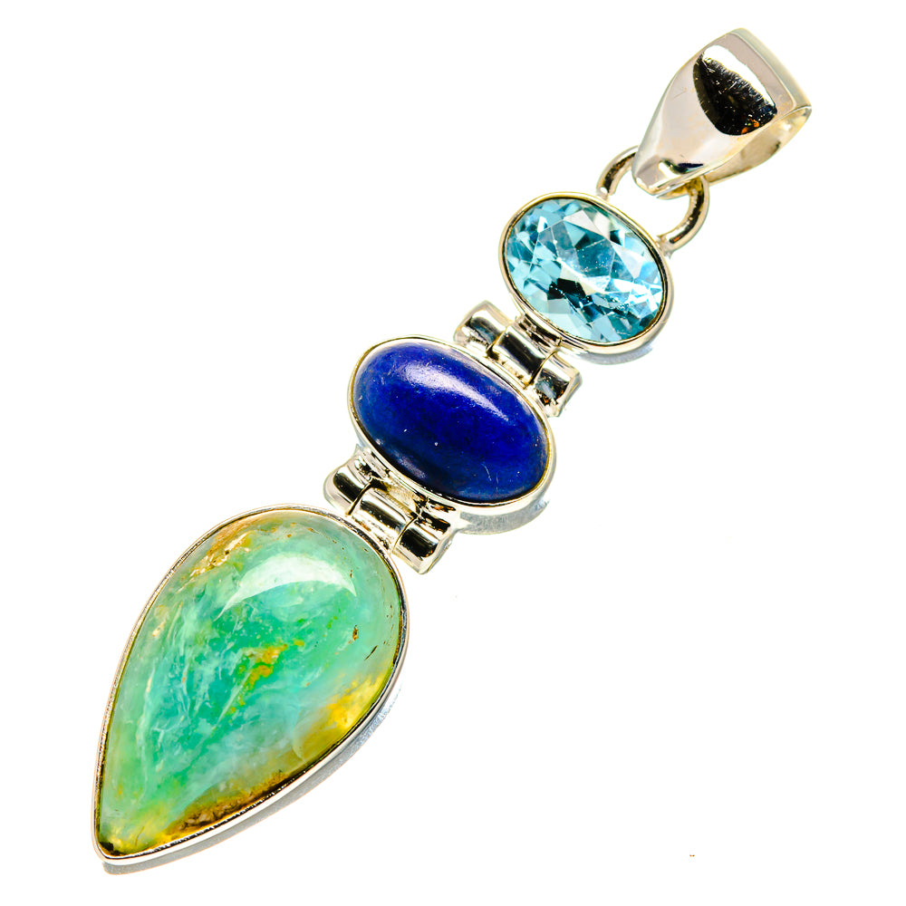 Peruvian Opal Pendants handcrafted by Ana Silver Co - PD758243