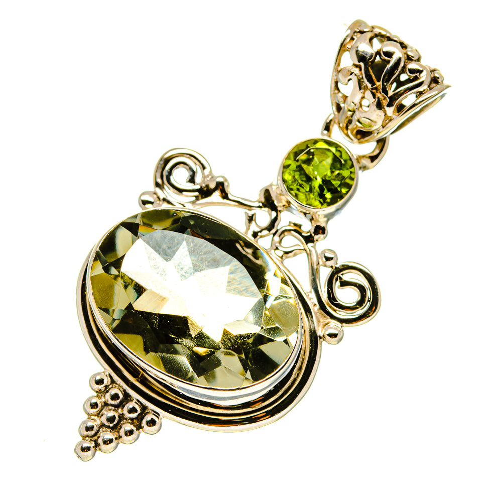Green Amethyst Pendants handcrafted by Ana Silver Co - PD758282