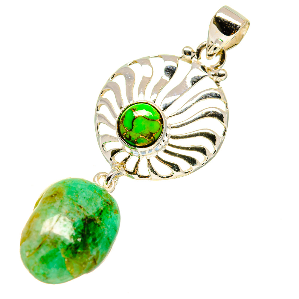 Emerald Pendants handcrafted by Ana Silver Co - PD758291