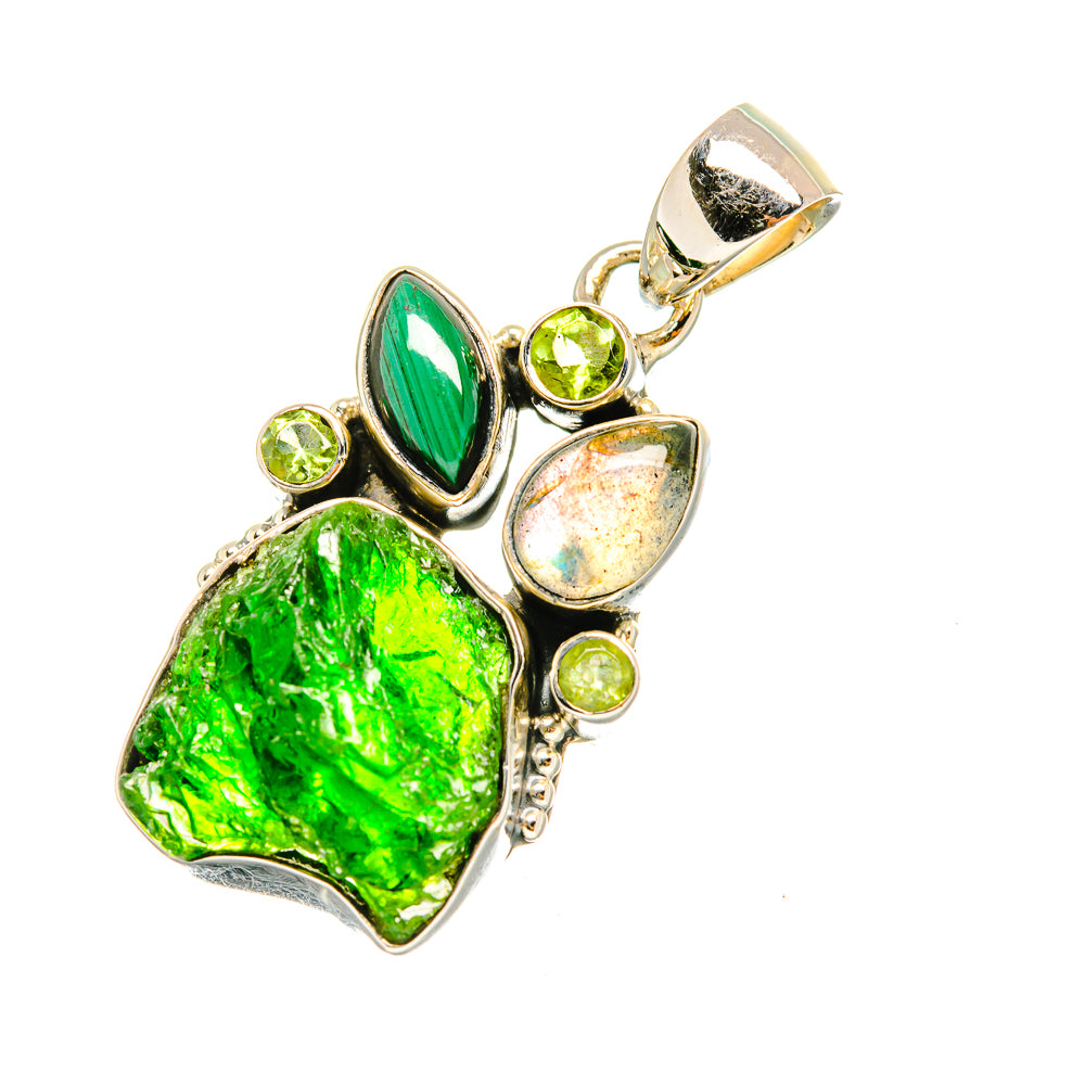 Chrome Diopside Pendants handcrafted by Ana Silver Co - PD7583