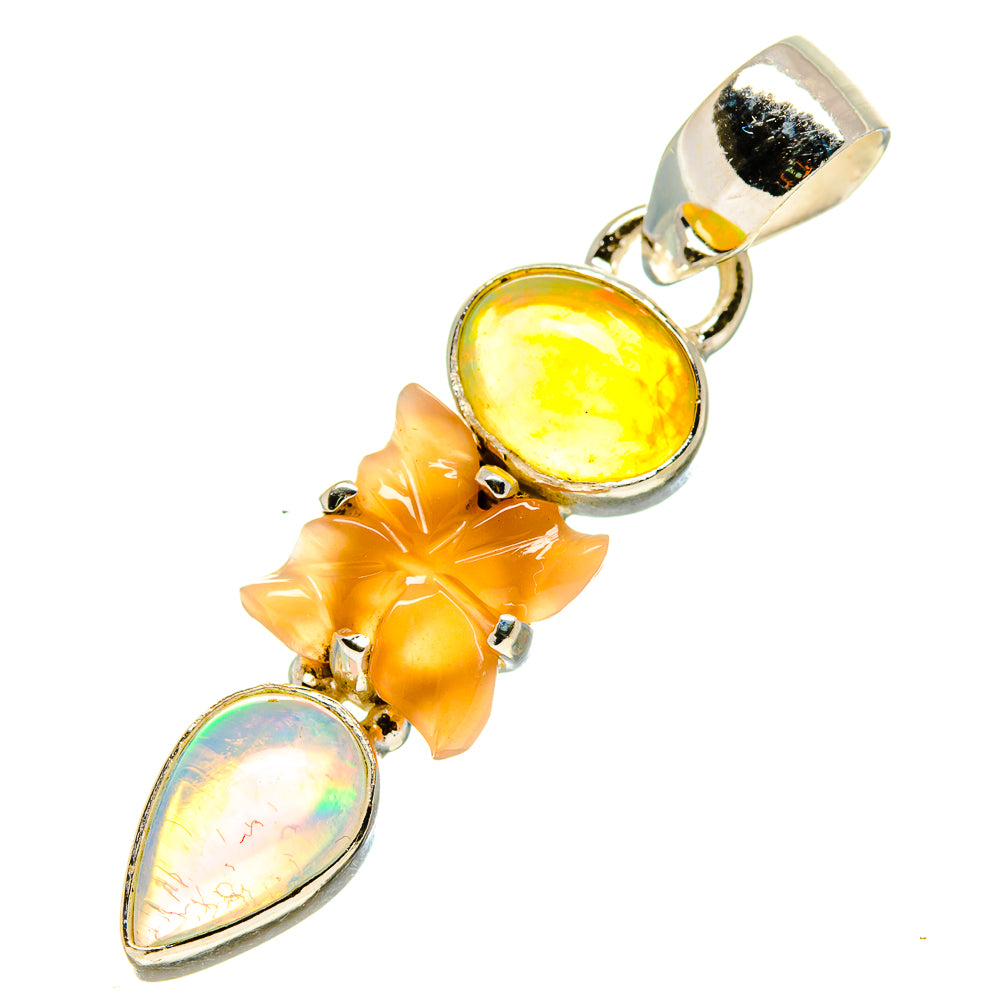Ethiopian Opal Pendants handcrafted by Ana Silver Co - PD758327