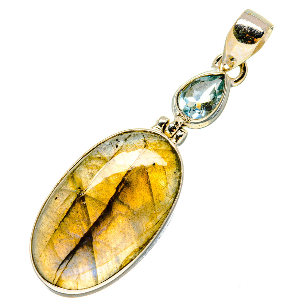 Labradorite Pendants handcrafted by Ana Silver Co - PD758577