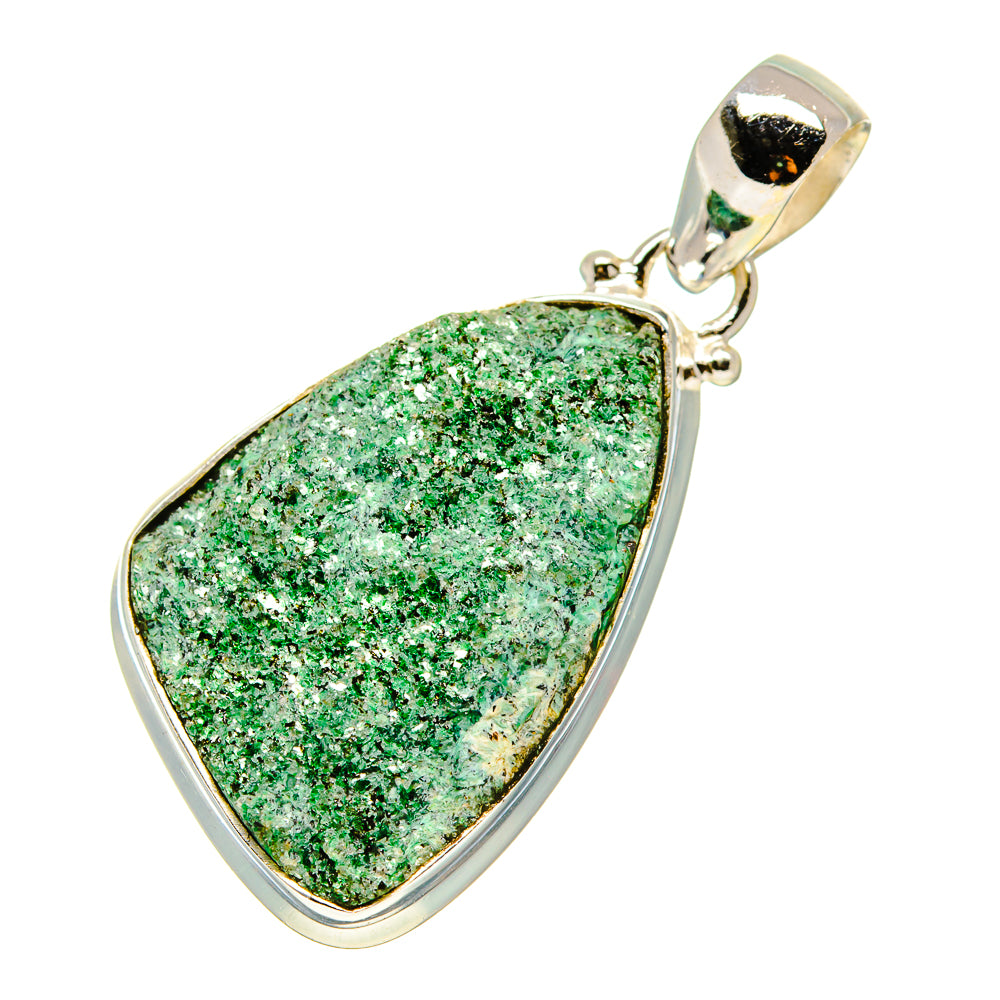 Green Fuchsite Pendants handcrafted by Ana Silver Co - PD758681 - Photo 2