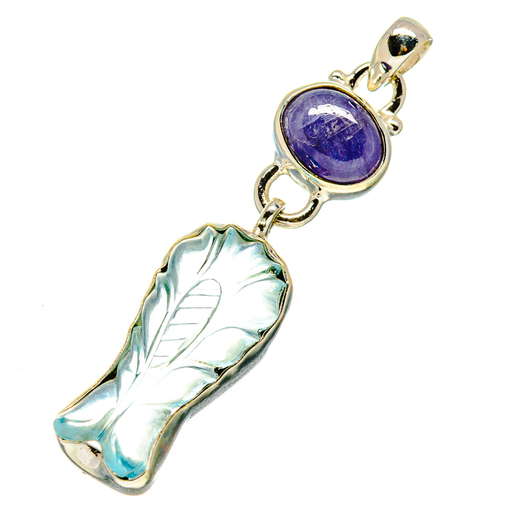 Aquamarine, Tanzanite Pendants handcrafted by Ana Silver Co - PD758767