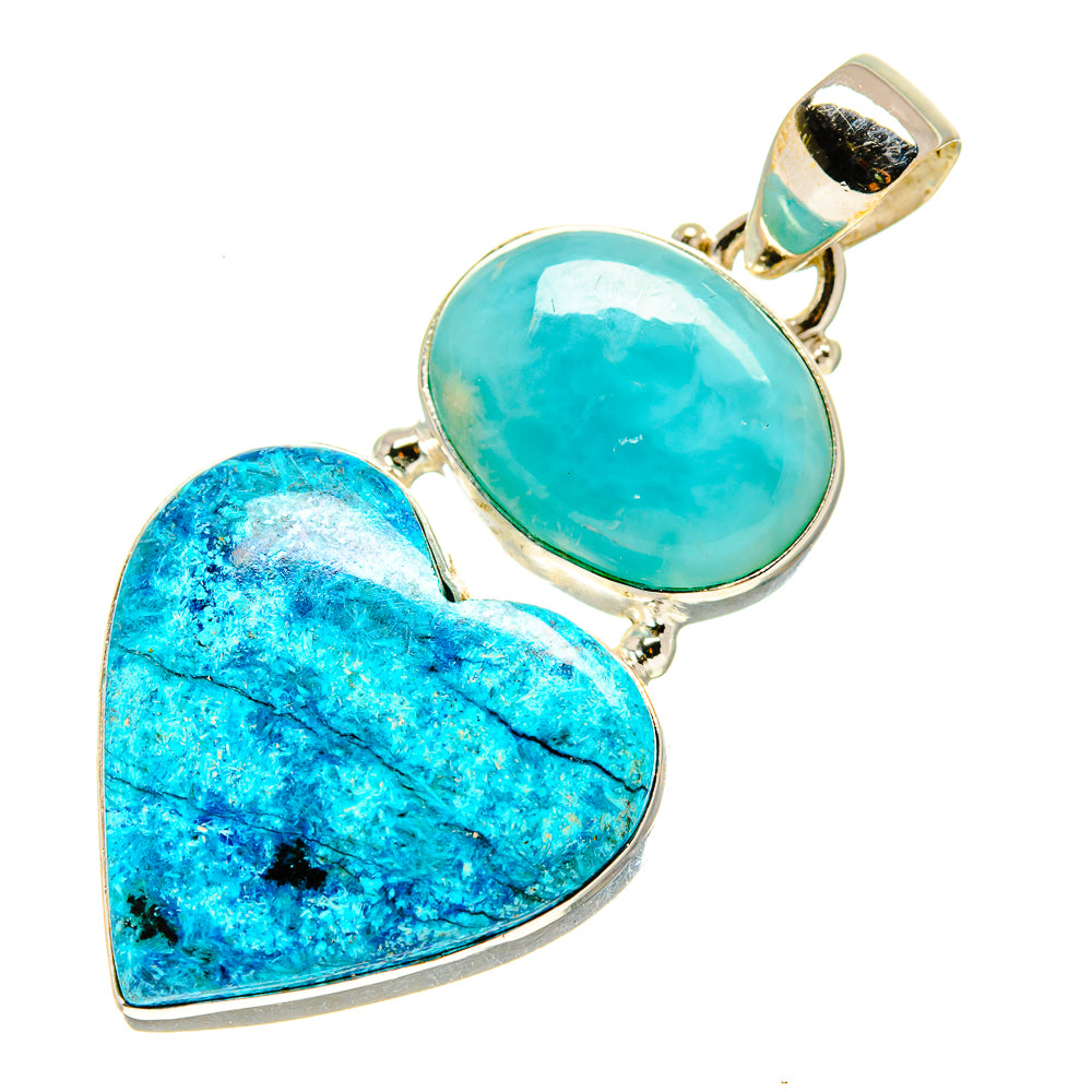 Shattuckite, Larimar Pendants handcrafted by Ana Silver Co - PD758777