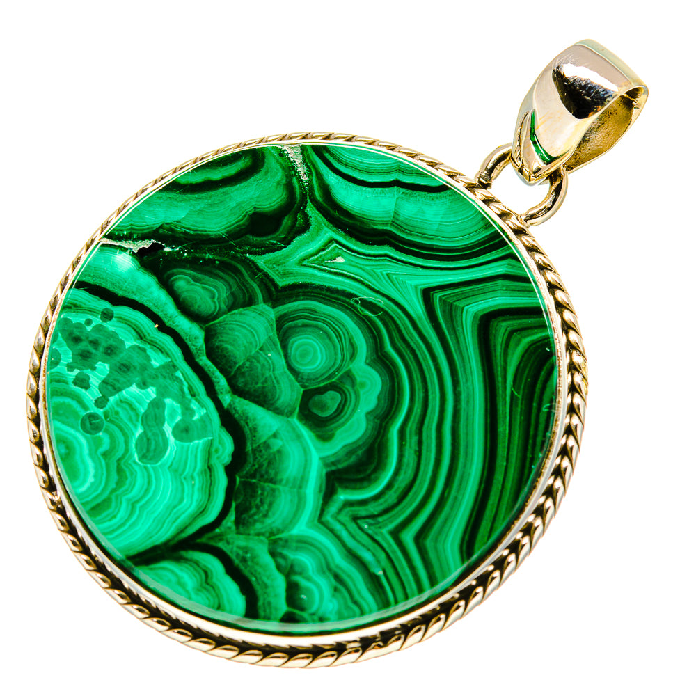Malachite Pendants handcrafted by Ana Silver Co - PD758779