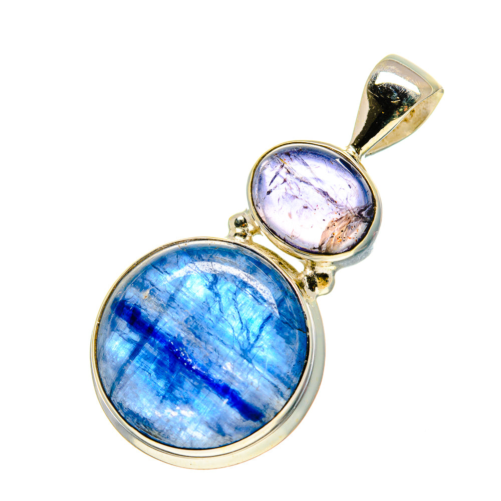 Kyanite, Tanzanite Pendants handcrafted by Ana Silver Co - PD758811