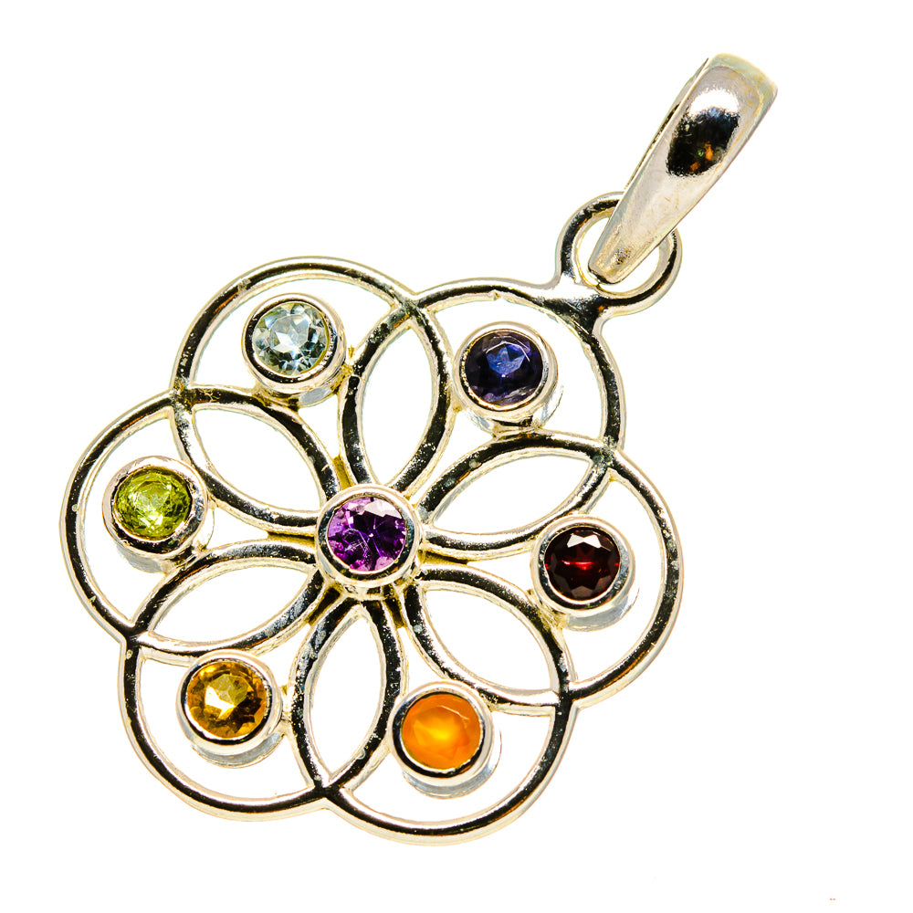 Multi-Stone Chakra Pendants handcrafted by Ana Silver Co - PD758845