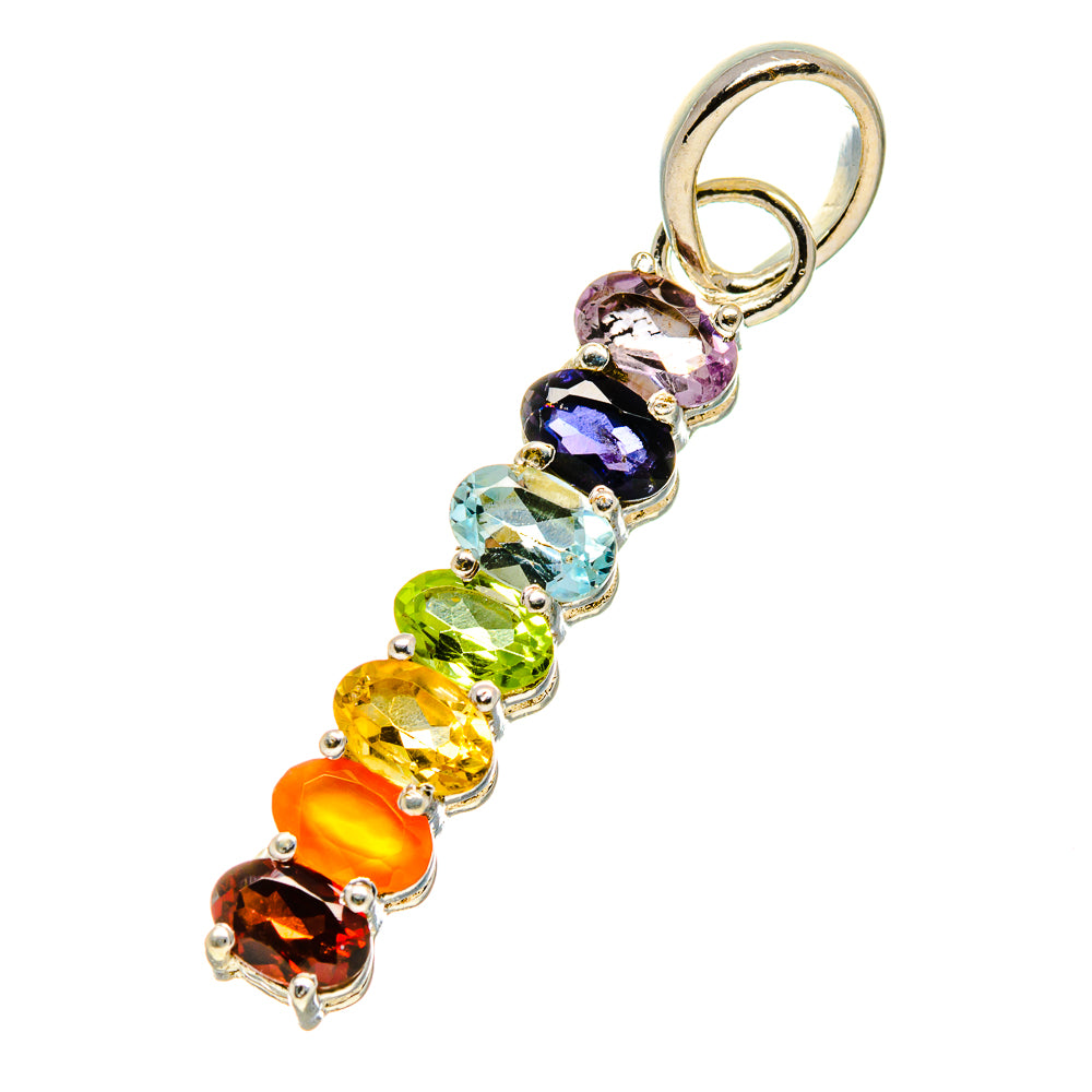 Multi-Stone Chakra Pendants handcrafted by Ana Silver Co - PD758864
