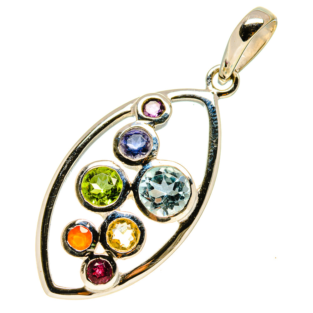 Multi-Stone Chakra Pendants handcrafted by Ana Silver Co - PD758919