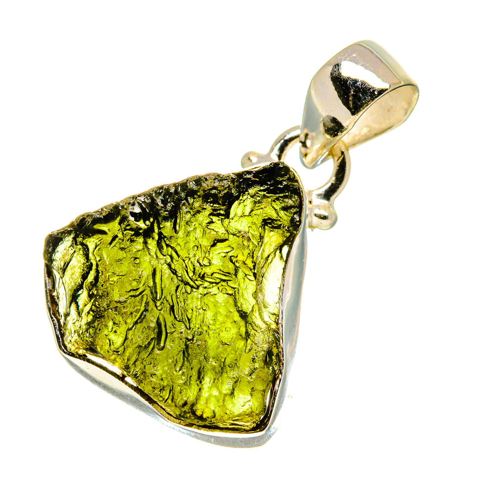 Czech Moldavite Pendants handcrafted by Ana Silver Co - PD758950