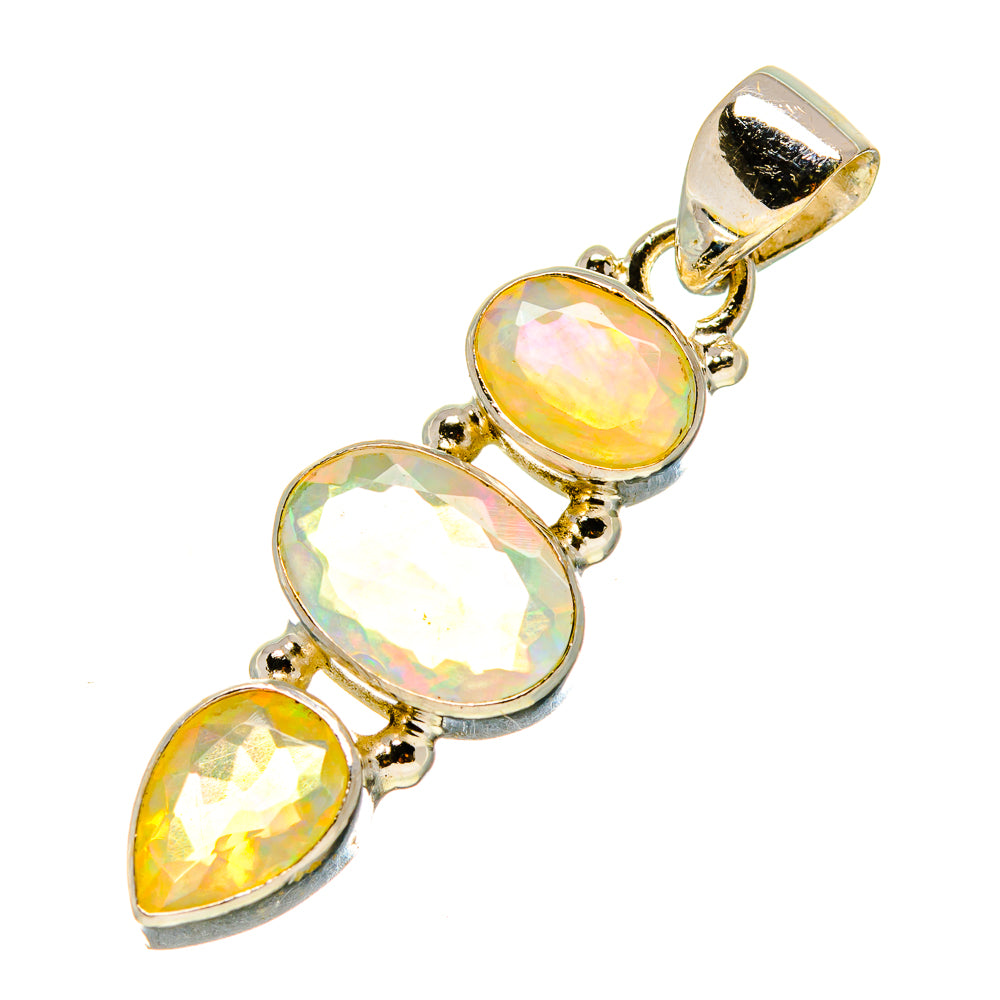 Ethiopian Opal Pendants handcrafted by Ana Silver Co - PD759011