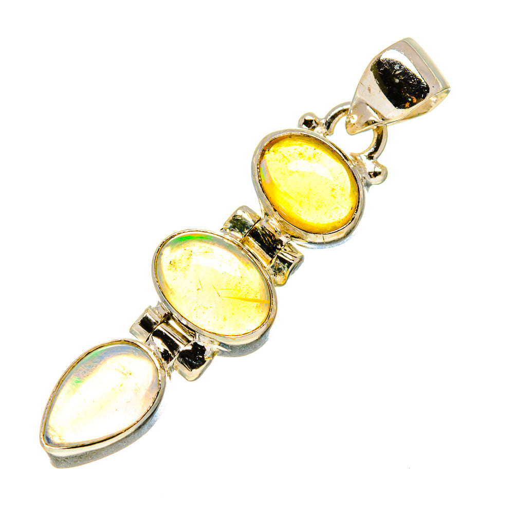 Ethiopian Opal Pendants handcrafted by Ana Silver Co - PD759032