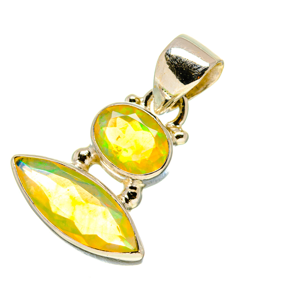 Ethiopian Opal Pendants handcrafted by Ana Silver Co - PD759130