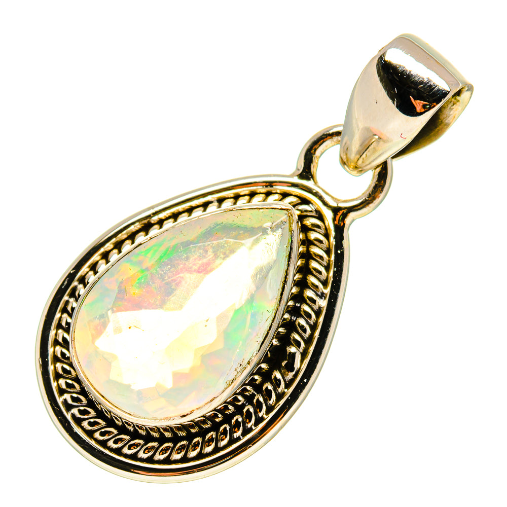 Ethiopian Opal Pendants handcrafted by Ana Silver Co - PD759249