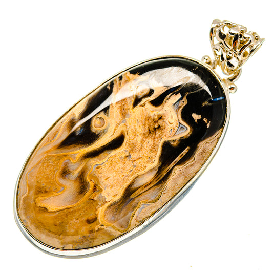 Peanut Wood Jasper Pendants handcrafted by Ana Silver Co - PD759254