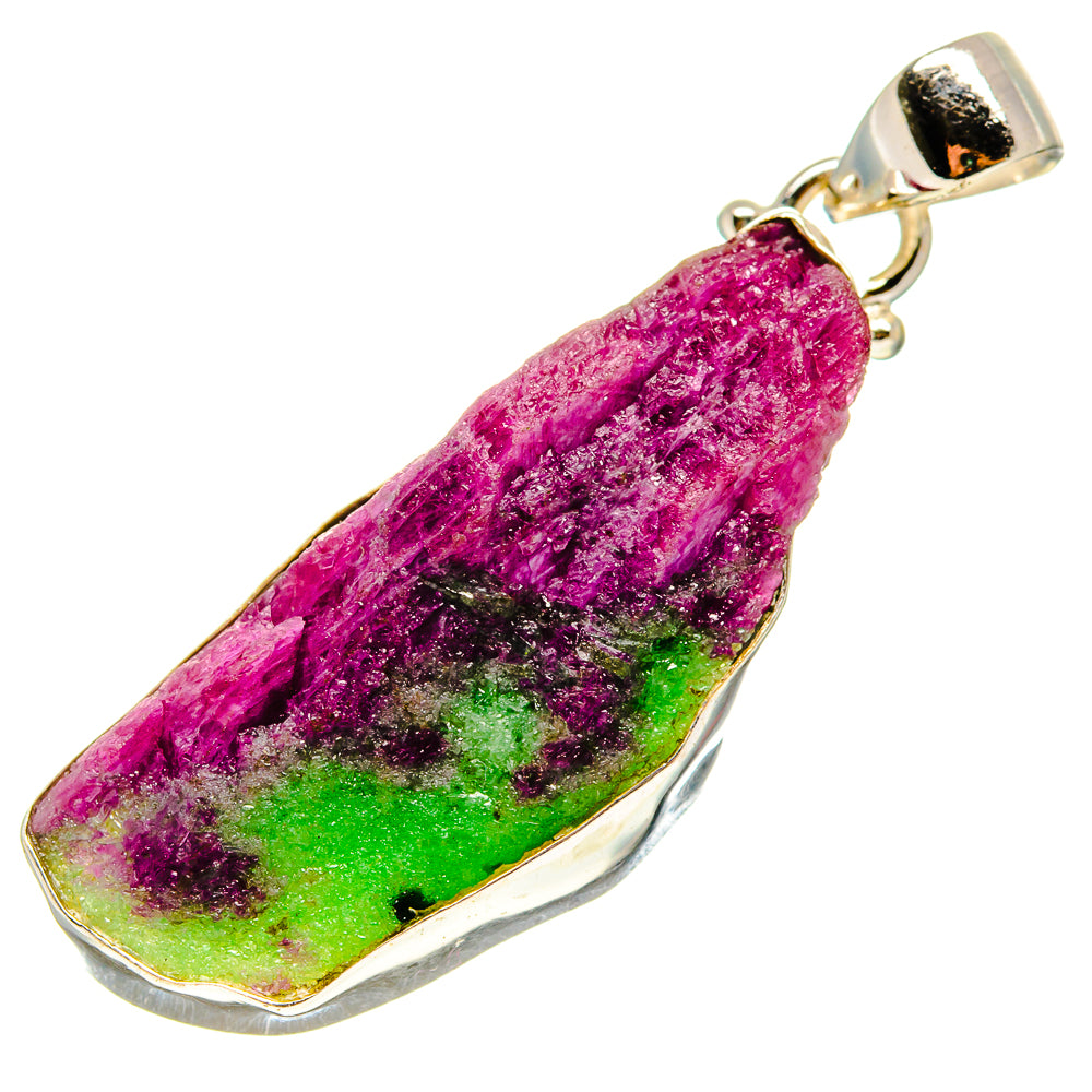 Ruby Zoisite Pendants handcrafted by Ana Silver Co - PD759266