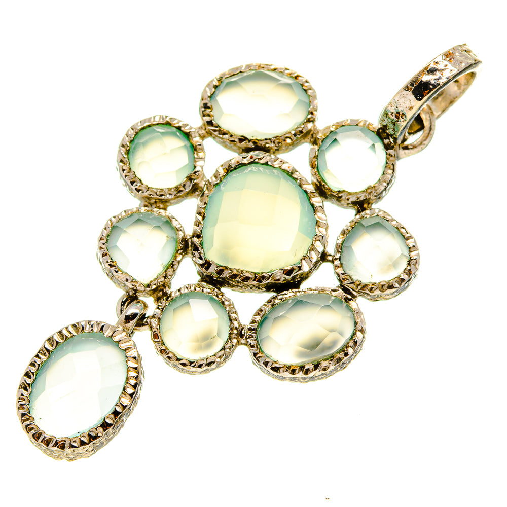 Aqua Chalcedony Pendants handcrafted by Ana Silver Co - PD759318