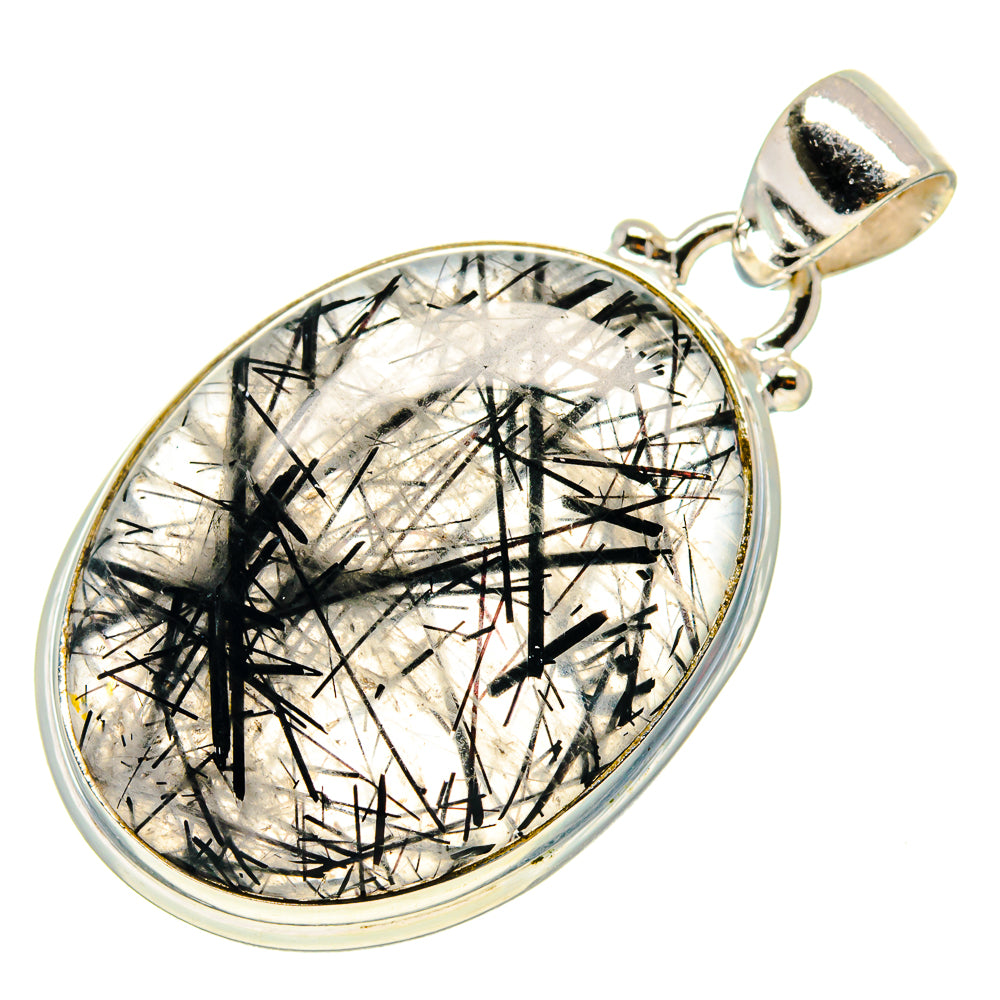 Tourmalinated Quartz Pendants handcrafted by Ana Silver Co - PD759363