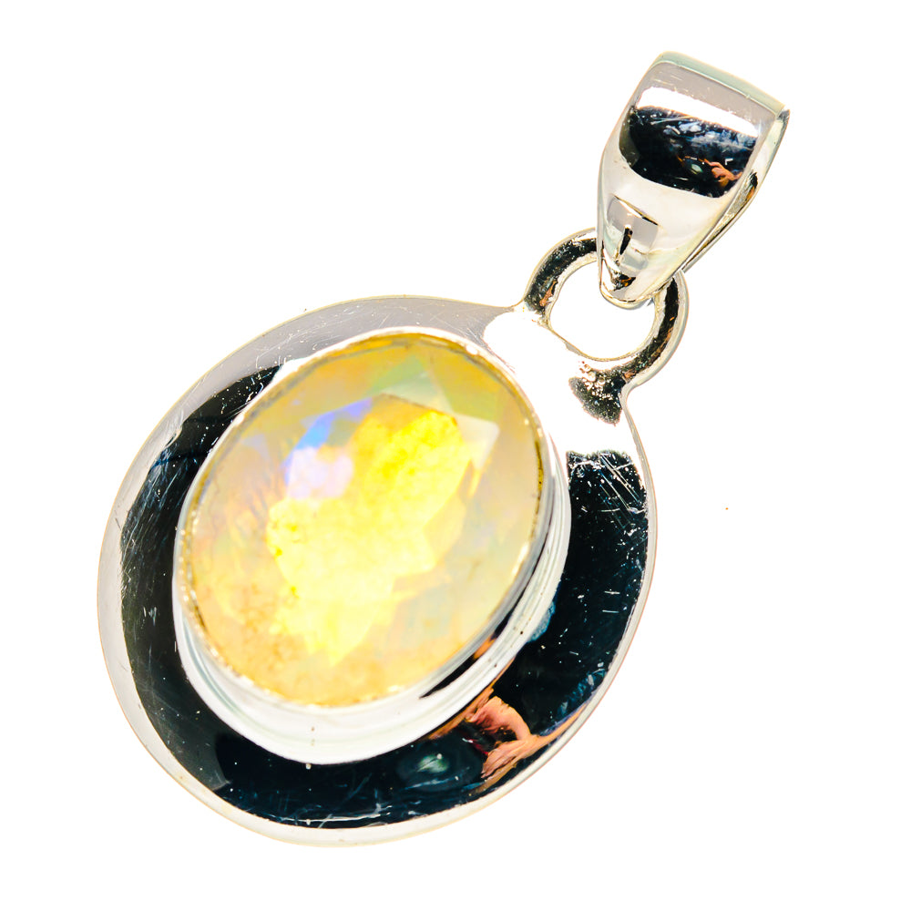 Ethiopian Opal Pendants handcrafted by Ana Silver Co - PD759389