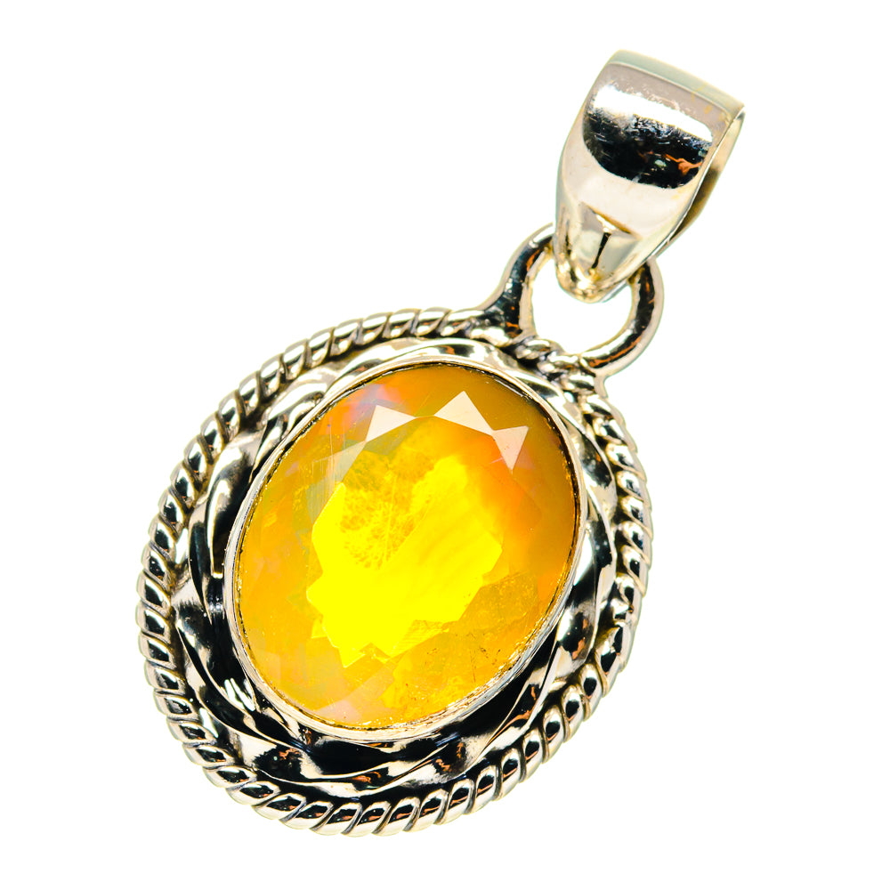 Ethiopian Opal Pendants handcrafted by Ana Silver Co - PD759395
