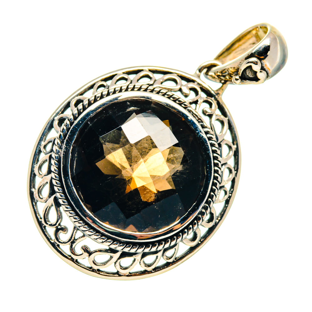 Smoky Quartz Pendants handcrafted by Ana Silver Co - PD759405