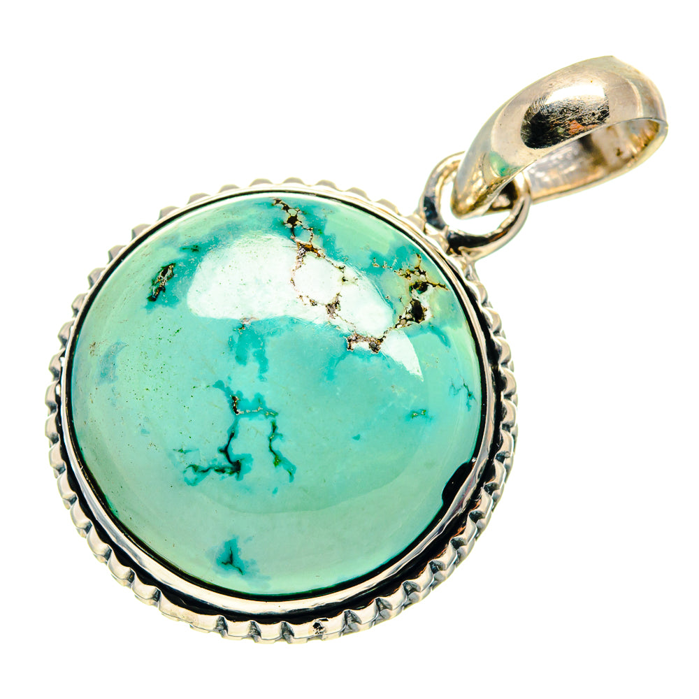 Tibetan Turquoise Pendants handcrafted by Ana Silver Co - PD759411