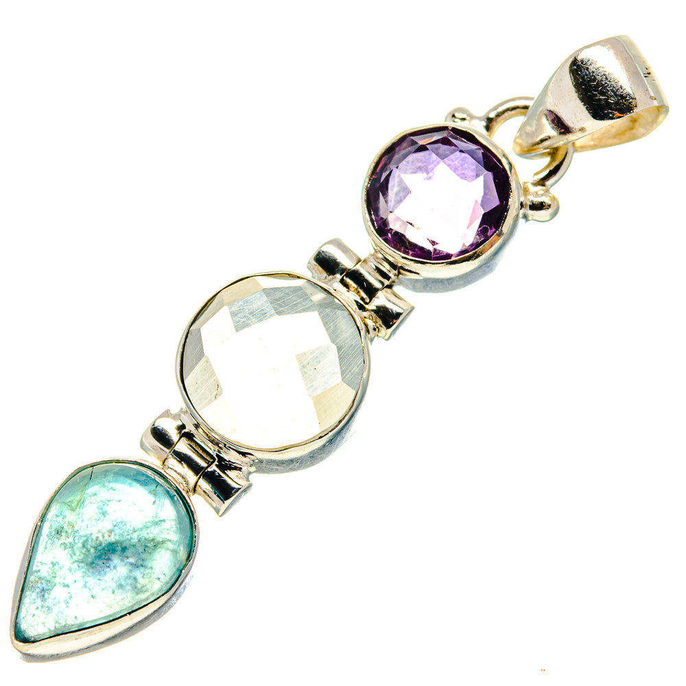 White Quartz Pendants handcrafted by Ana Silver Co - PD759425