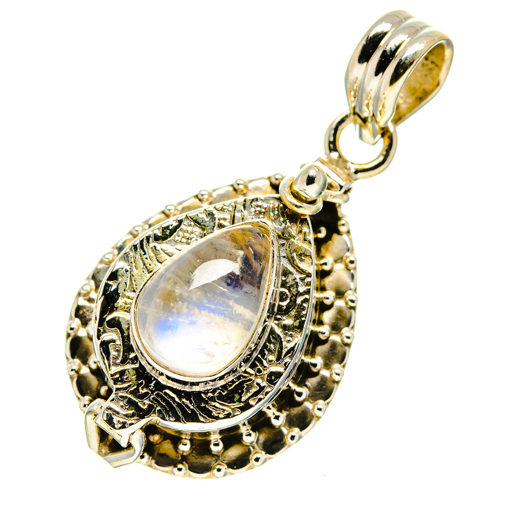Rainbow Moonstone Pendants handcrafted by Ana Silver Co - PD759456 - Photo 2