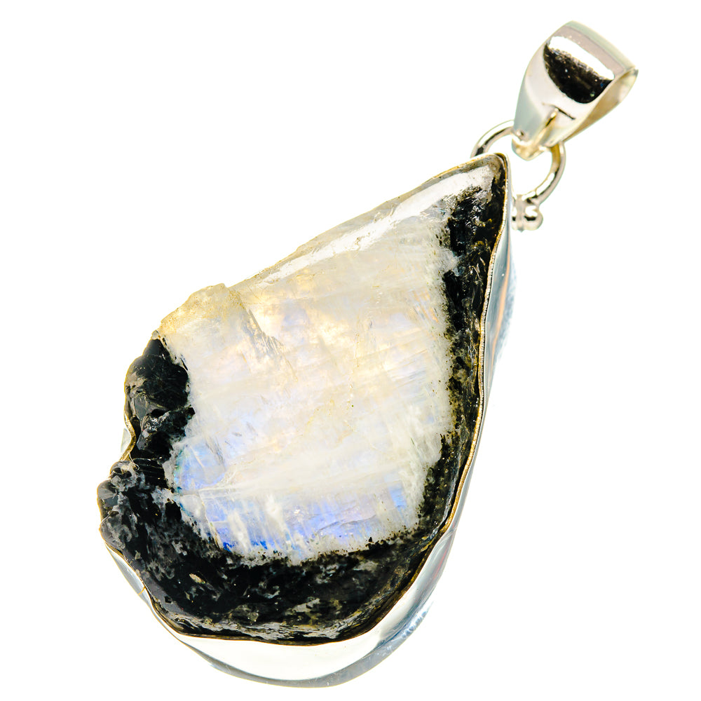 Rainbow Moonstone Pendants handcrafted by Ana Silver Co - PD759474