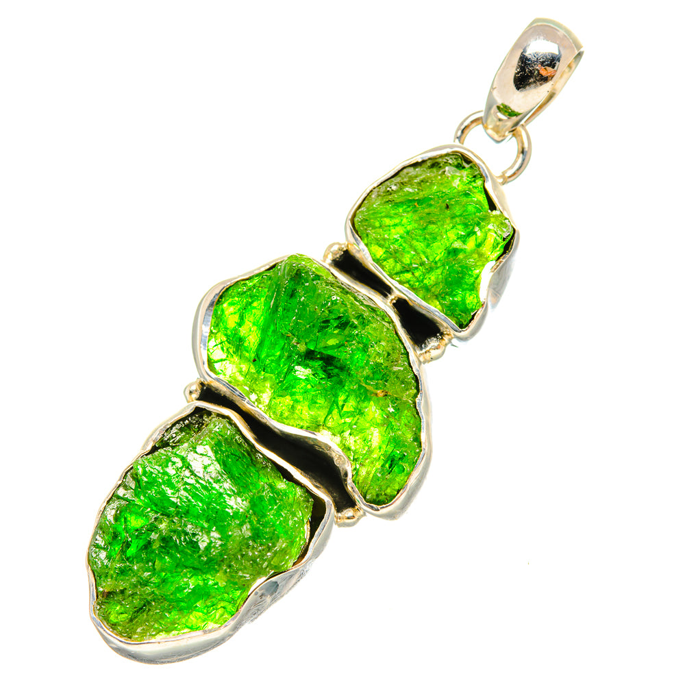 Chrome Diopside Pendants handcrafted by Ana Silver Co - PD7595