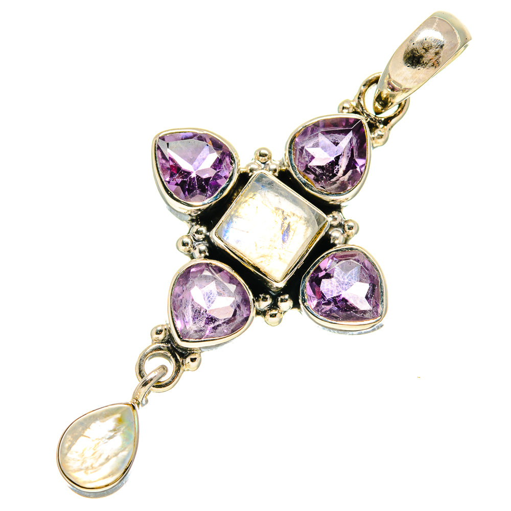 Rainbow Moonstone Pendants handcrafted by Ana Silver Co - PD759539