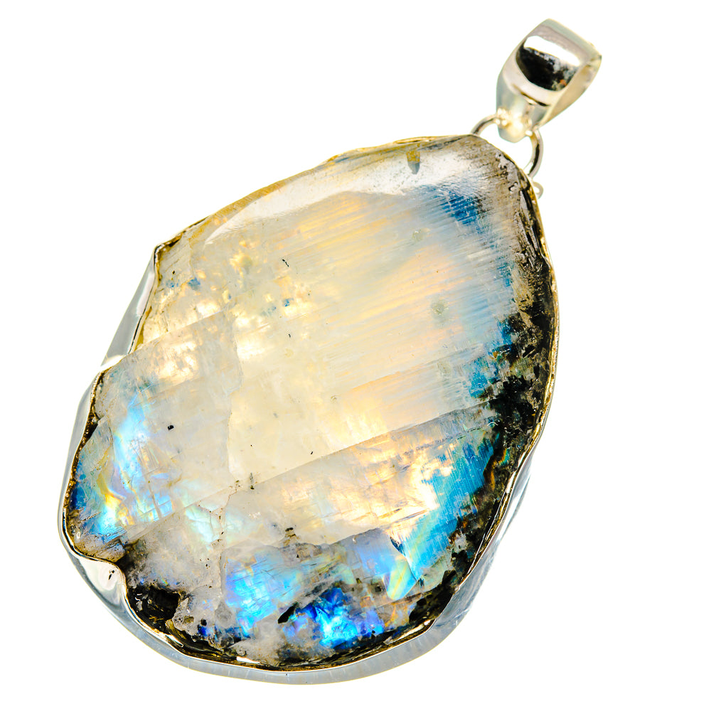 Rainbow Moonstone Pendants handcrafted by Ana Silver Co - PD759550