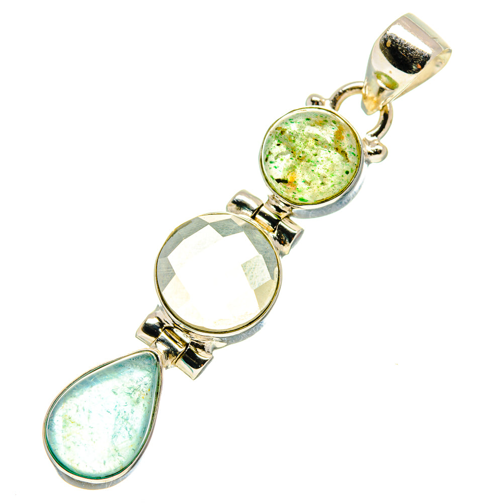White Quartz Pendants handcrafted by Ana Silver Co - PD759557