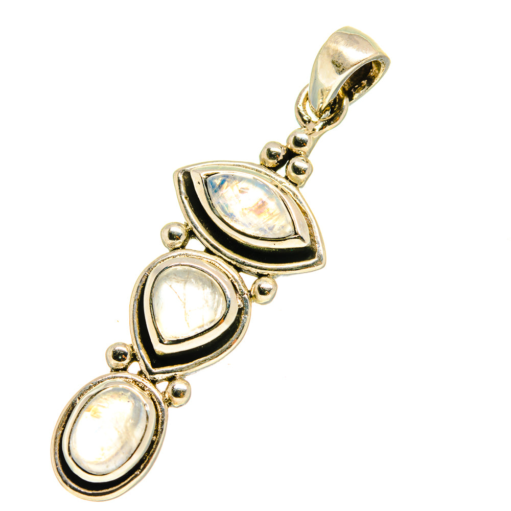 Rainbow Moonstone Pendants handcrafted by Ana Silver Co - PD759572
