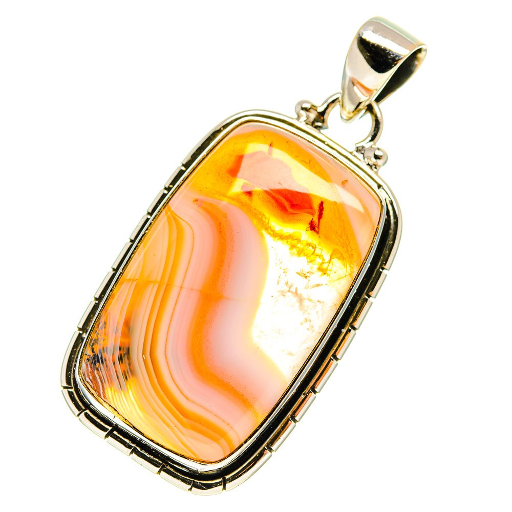 Botswana Agate Pendants handcrafted by Ana Silver Co - PD759939