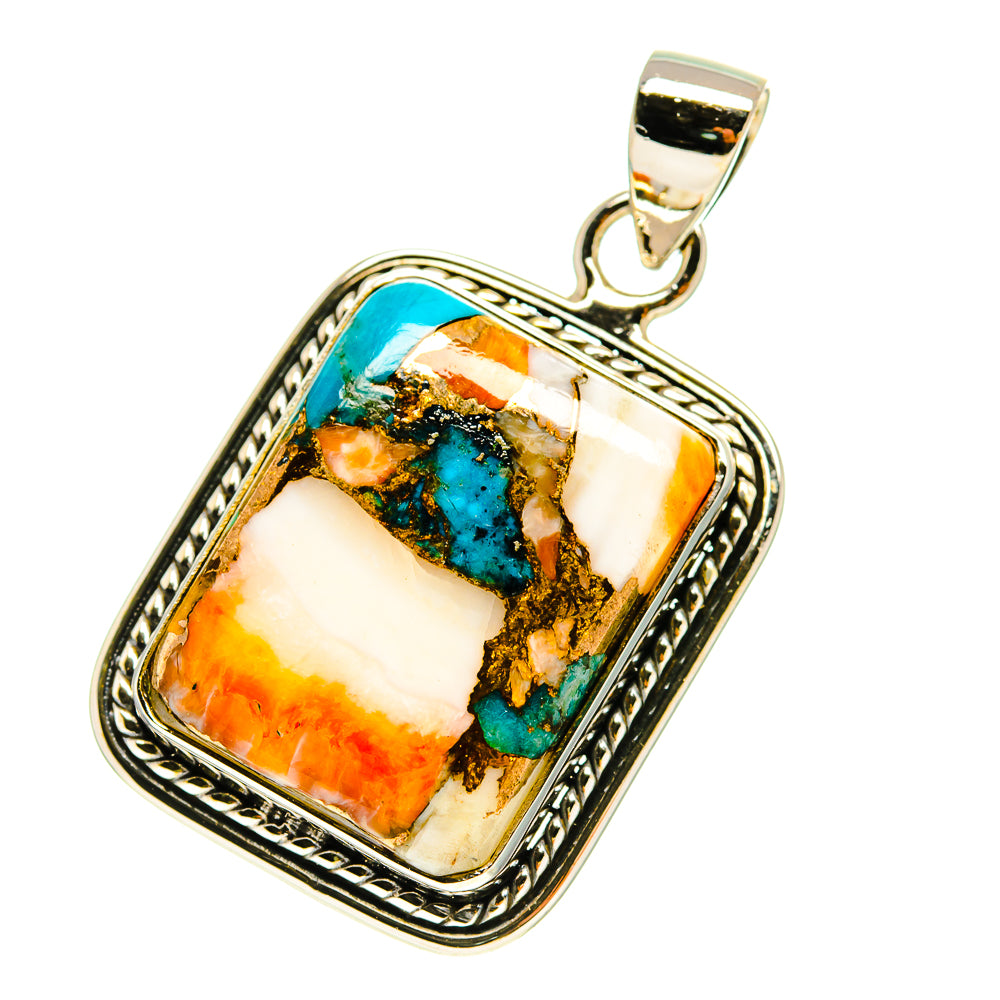 Blue Copper Composite Turquoise Pendants handcrafted by Ana Silver Co - PD759991