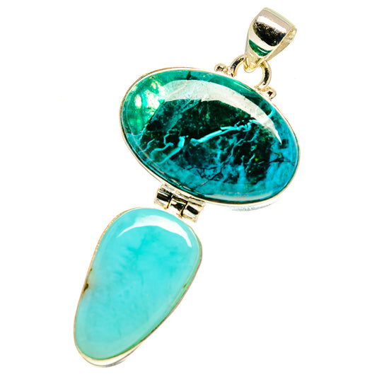 Chrysocolla Pendants handcrafted by Ana Silver Co - PD759998