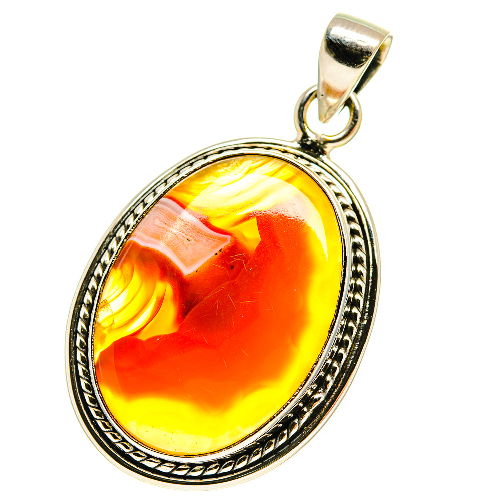 Botswana Agate Pendants handcrafted by Ana Silver Co - PD760001