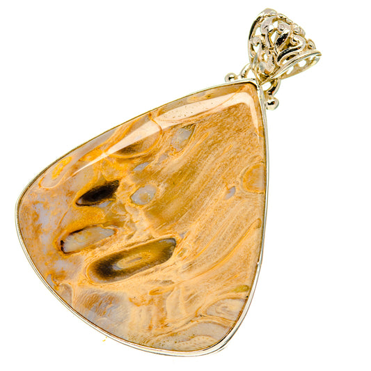 Peanut Wood Jasper Pendants handcrafted by Ana Silver Co - PD760015
